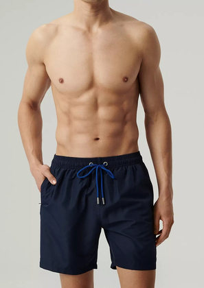 Szorty kąpielowe Atlantic KMB-223 M-2XL granatowy