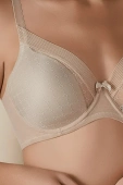 Biustonosz usztywniany fiszbinach KATIA, tierra-beż