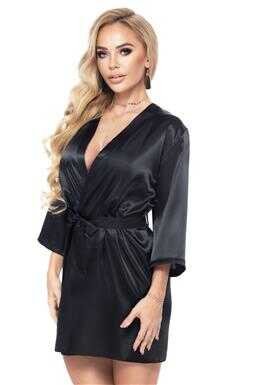 Szlafrok Aria Czarny