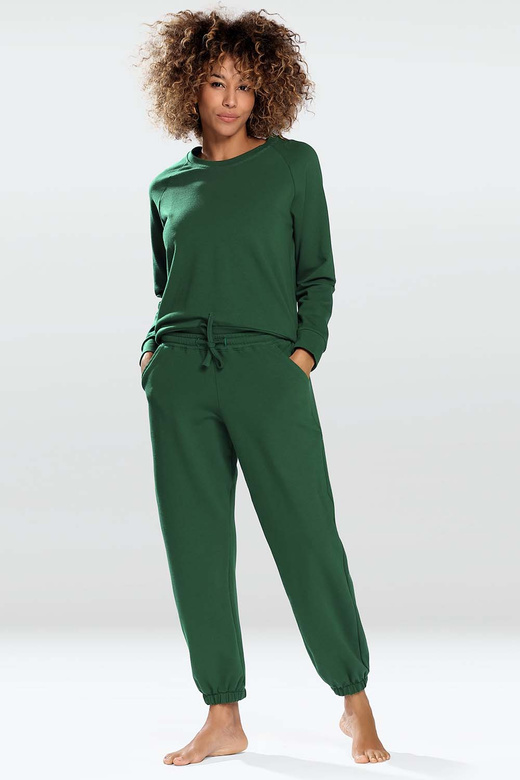 Modny komplet damski/dres ze ściągaczami Wenezja, zielony