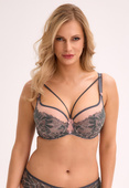 Biustonosz Semi Soft Gaia BS 1318 Priya szary-różowy