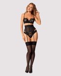 Pas Obsessive Serena Love Garter XS-2XL czarny