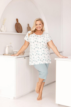 Piżama Regina 730 kr/r 2XL W26 damska zielony