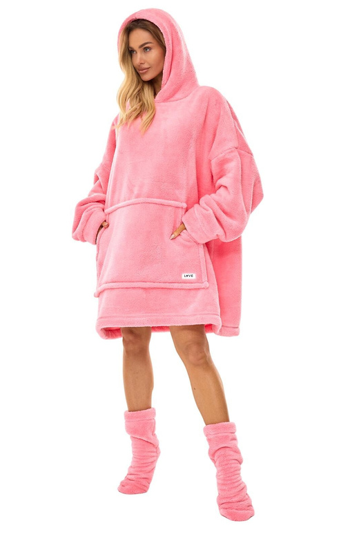 Bluza L&L 2466 dł/r różowy pudrowy