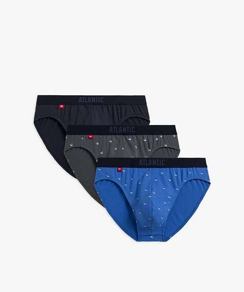 Slipy Atlantic 3MP-158 A'3 S-2XL niebieski-granatowy-grafitowy