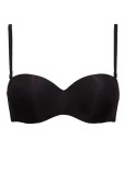 Biustonosz Bardotka Gładki Samonośny Fantastic 1580, nero/czarny