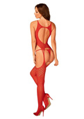 Bodystocking Obsessive N122 S-2XL czerwony