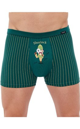 Bokserki Cornette Tattoo 280/235 Sherloc S-2XL zielony