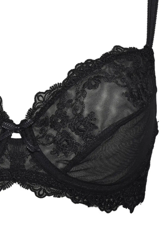Biustonosz Miękki Koronkowy Glam 1940, nero/czarń