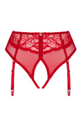 Figi Obsessive Dagmarie Garter Panties z paskami XS-2XL czerwony