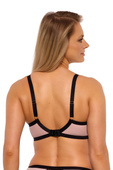 Biustonosz semi soft Gaia BS 1273 Aina czarny-różowy