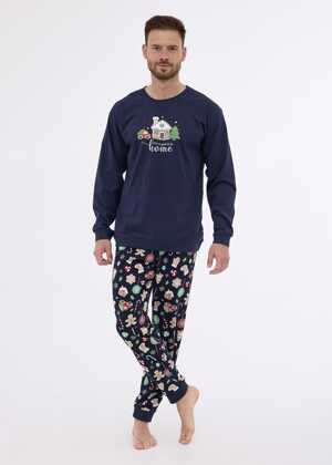 Piżama Cornette 115/256 Home dł/r S-2XL męska granatowy