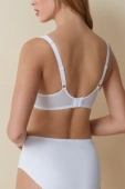 Miękki biustonosz wzmocnione ramiączka LOREA, bianco-biel