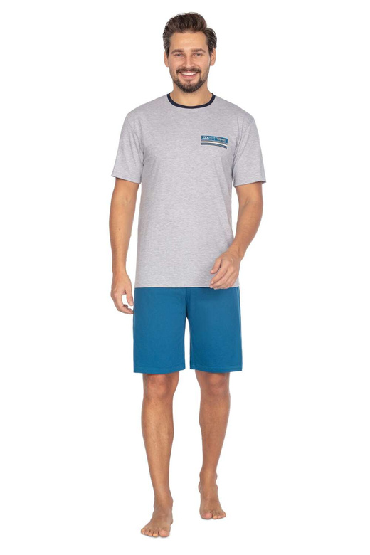 Piżama Regina 460 kr/r M-XL L24 męska melanż jasny