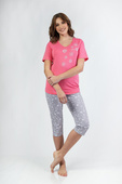 Piżama Regina 696 kr/r M-XL W25 damska różowy