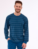Piżama Cornette 117/278 Loose 13 dł/r S-2XL męska niebieski