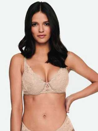 Biustonosz push-up Henderson Ladies 40366 80X Hint 6 beige