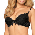 ZESTAW Biustonosz push-up+stringi CARMEN, czerń