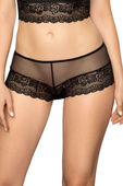 ELLBA BLACK koronkowe szorty, czerń