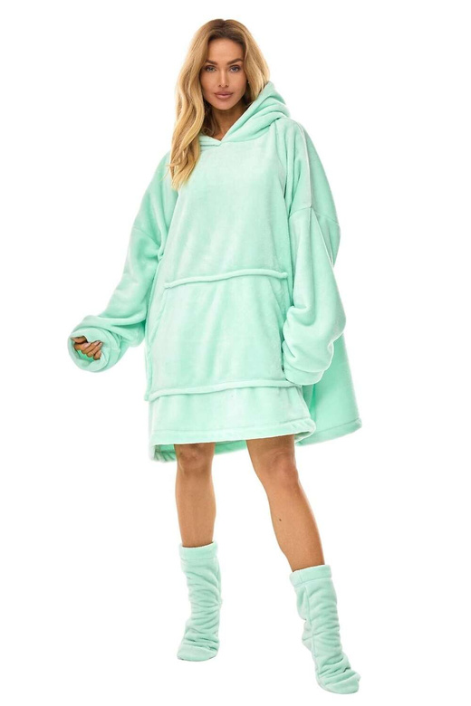 Bluza L&L 2466 dł/r różowy pudrowy