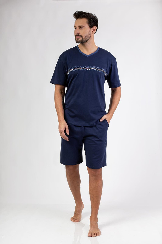 Piżama Regina 476 kr/r M-XL W25 męska granatowy