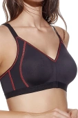 Sportowy biustonosz NORA, negro-czarny