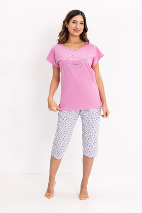 Piżama Regina 735 kr/r 2XL W26 damska różowy