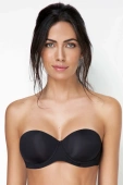 Biustonosz Bardotka Gładki Samonośny 2550, nero/czarny