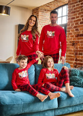 Piżama Cornette 671/421  Winter dł/r Christmas 3XL-5XL damska czerwony