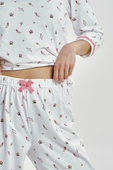 Piżama Taro Elodie 3432 3/4 S-L Z25/26 damska biały