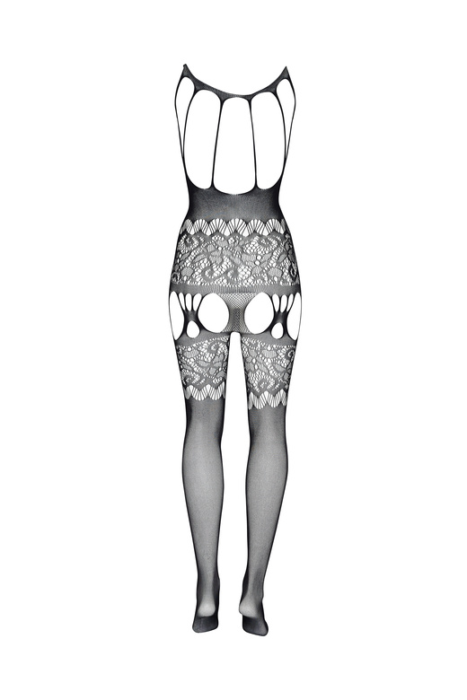 Yolanda kuszące bodystocking body siatka, czarne