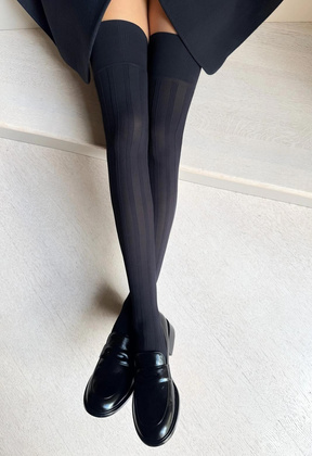 Zakolanówki Veneziana Romina 80 den nero