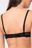 Miękki koronkowy biustonosz na fiszbinach Allure 2672, nero/czarny