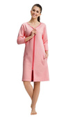 Szlafrok Luna 214 dł/r 3XL damski malinowy