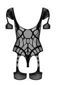 Seksowne bodystocking z siateczką G334, czarne
