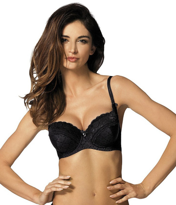 Biustonosz full cup Gorteks G 246/B4 czarny