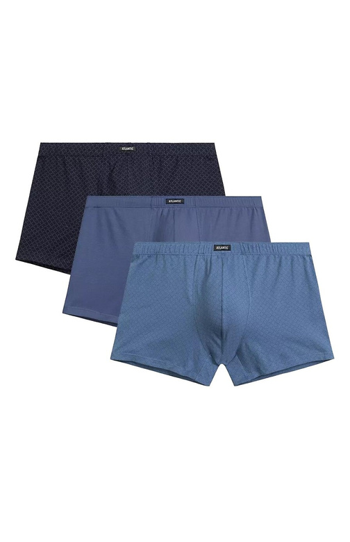 Bokserki Atlantic 3MH-212 A'3 M-3XL granatowy-niebieski-denim