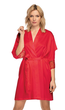 Szlafrok Mefemi Zora S-2XL czerwony