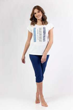 Piżama Regina 701 kr/r M-XL W25 damska granatowy