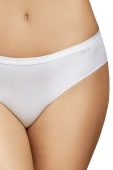 Dwupak klasycznych bawełnianych fig typu bikini 400, blanco-białe