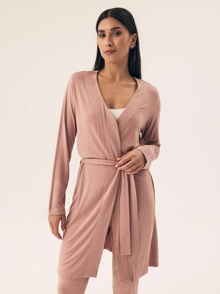 Szlafrok Henderson Ladies 42681 Noves dł/r  S-XL sand