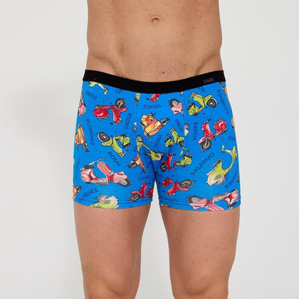 Bokserki Cornette Tattoo 280/253 Vespa S-2XL niebieski