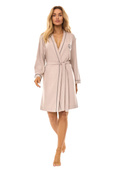Szlafrok L&L 2504 S-XL wiskoza damski beżowy