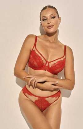 Biustonosz soft Kinga SC-1145 Lou czerwony