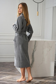 Szlafrok L&L 2530 Coco długi S-2XL damski szary