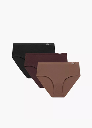 Figi Atlantic 3CLP-004B Classic A'3 S-2XL cappucino-czekoladowy-czarny