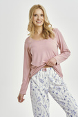 Piżama Taro 3456 Caroline dł/r M-XL Z25/26 damska różowy