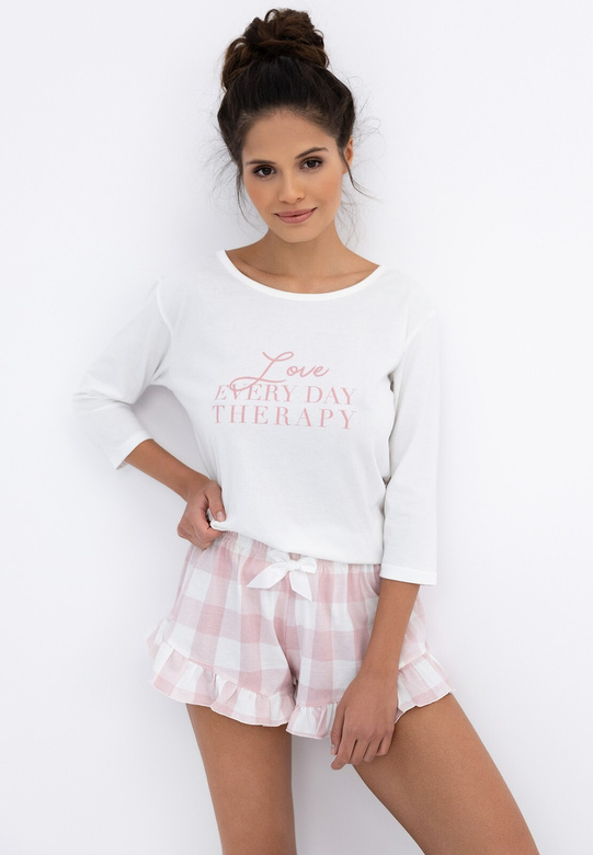 Piżama Sensis Emily 3/4 S-XL śmietankowy
