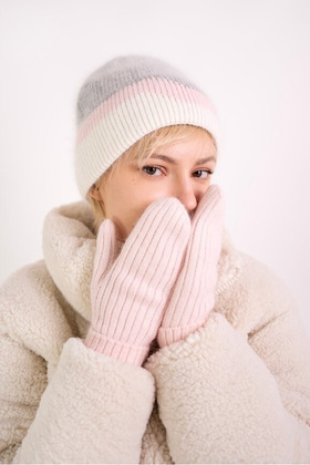 Rękawiczki Art Of Polo 24405 Fabby różowy jasny