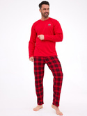 Piżama Cornette 124/305 Denali 3XL-5XL męska czerwony